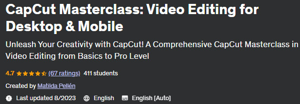 Pictures · Udemy — CapCut Masterclass: Video Editing for Desktop & Mobile 2023-8