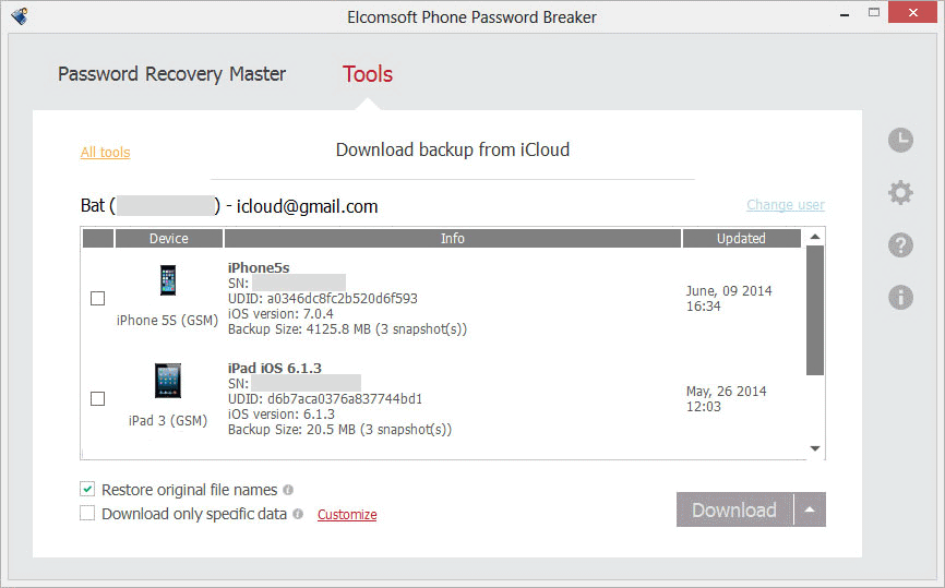 Pictures · Elcomsoft Phone Breaker Forensic Edition 10.12.38835 Win / 6.45.18347 macOS