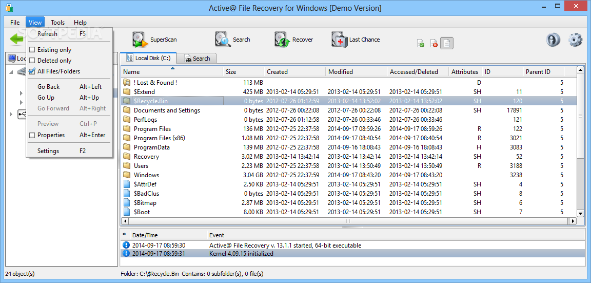 Pictures · Active File Recovery 25.1.2