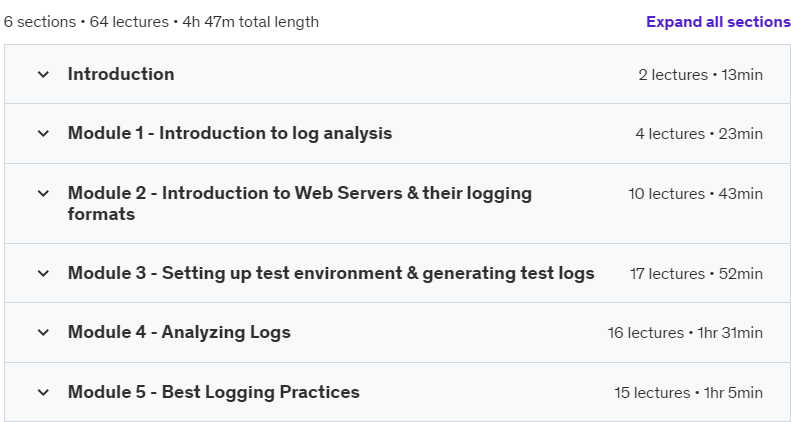 Course topics · Log analysis – Detecting Web Attacks. 2024-8