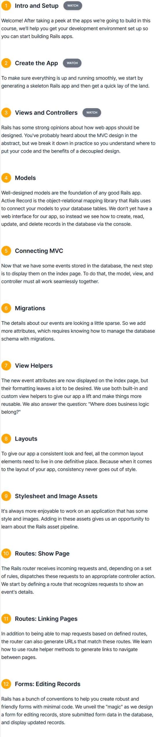 강좌 주제 · 원제 : The Pragmatic Studio - Ruby on Rails 7 2024-5