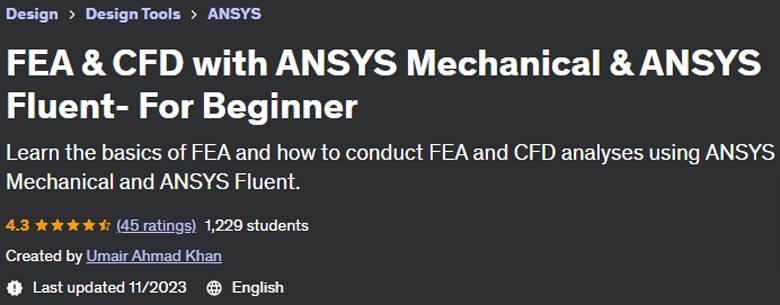Pictures · Udemy — FEA & CFD with ANSYS Mechanical & ANSYS Fluent- For Beginner 2023-11