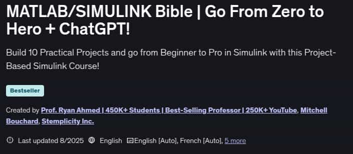 Pictures · Udemy — MATLAB/SIMULINK Bible | Go From Zero to Hero + ChatGPT! 2025-8