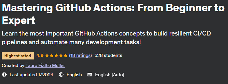 Pictures · Udemy — Mastering GitHub Actions: From Beginner to Expert 2024-1