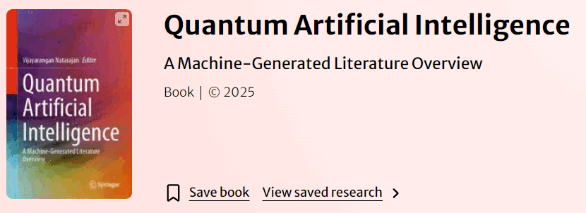 Pictures · Springer — Quantum Artificial Intelligence 2025