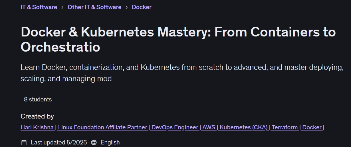 图片 · Docker & Kubernetes 主持人:从容器到乐队 2026-5