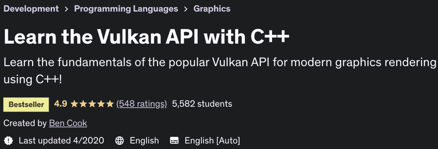 चित्र · Vulkan के बारे में जानें API के साथ C++ 2020-4