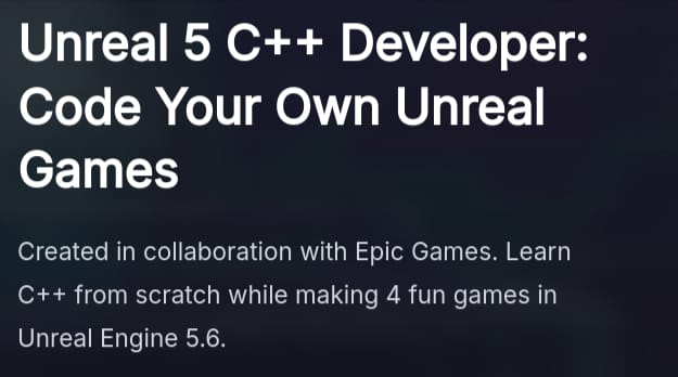 Bilder · GameDev – Unreal 5 C++ Entwickler: Code Your Own Unreal Games 2025-11