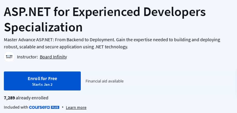 Pictures · Coursera — ASP.NET for Experienced Developers Specialization 2025-1