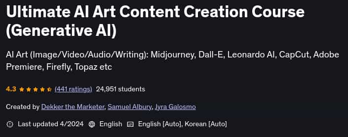 Pictures · Ultimate AI Art Content Creation Course (Generative AI) 2024-4