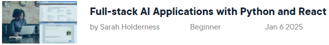 Pictures · Pluralsight — Full-stack AI Applications with Python and React 2025-4