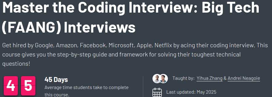 Imágenes · Maestro de la entrevista de codificación: Big Tech (FAANG) Entrevistas 2026-2