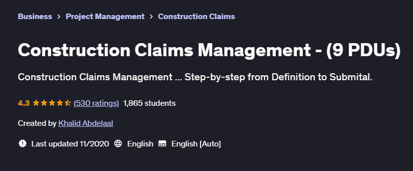 Pictures · Udemy — Construction Claims Management – (9 PDUs) 2020-10