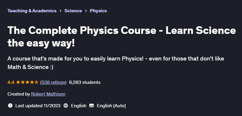 Pictures · Udemy — The Complete Physics Course – Learn Science the easy way! 2023-1