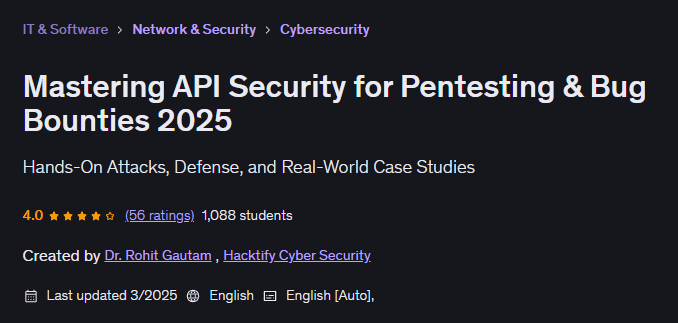 Pictures · Mastering API Security for Pentesting & Bug Bounties 2025 2025-3