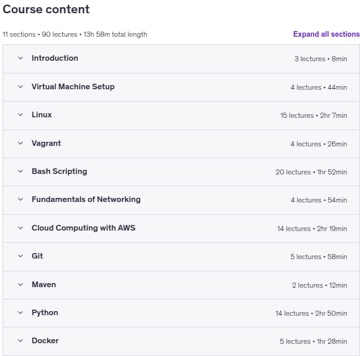 Course topics · DevOps Beginner Prerequisites | Cloud Computing Pre-reqs 2025-9