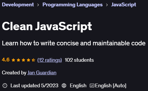 Pictures · Clean JavaScript 2023-5