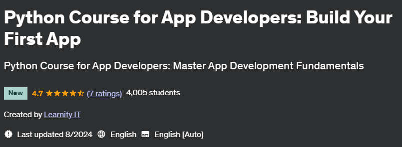Pictures · Udemy — Python Course for App Developers: Build Your First App 2024-8