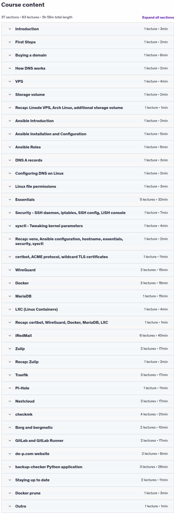 Temas del curso · El mundo real DevOps Desde el comienzo hasta el final [11/2024] 2024-11