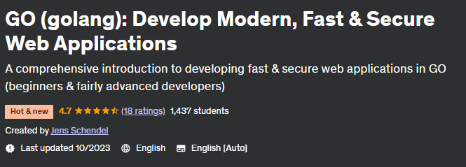 Pictures · Udemy — GO (golang): Develop Modern, Fast & Secure Web Applications 2023-10