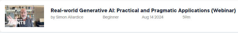 Pictures · Real-world Generative AI: Practical and Pragmatic Applications (Webinar) 2024-8