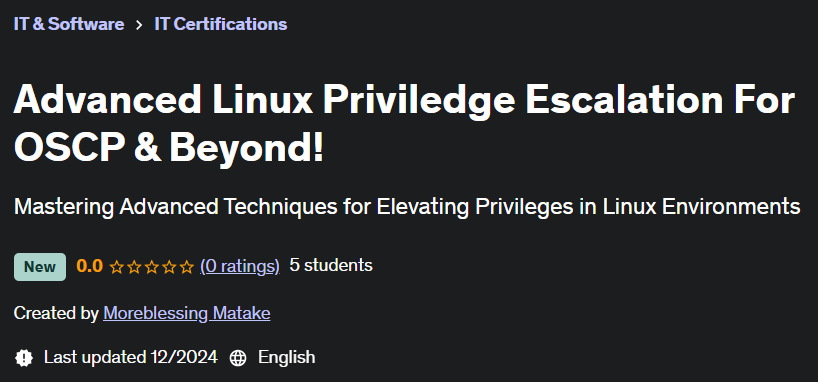 Pictures · Udemy — Advanced Linux Priviledge Escalation For OSCP & Beyond! 2024-11