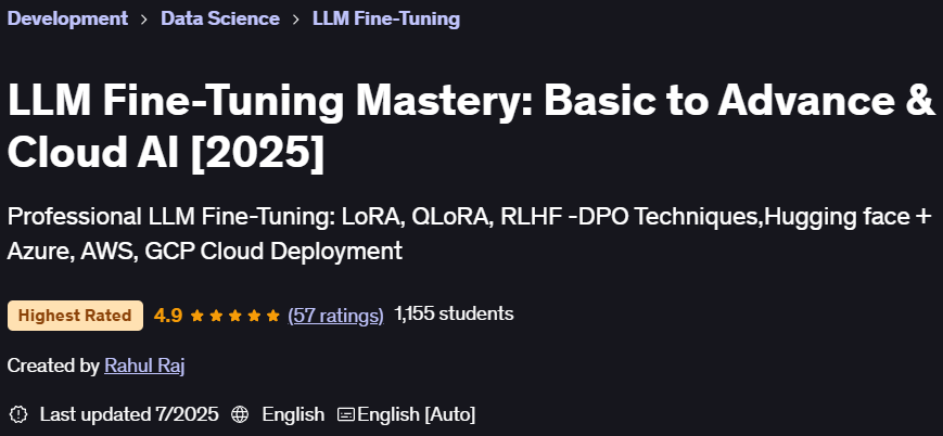 Pictures · Udemy — LLM Fine-Tuning Mastery: Basic to Advance & Cloud AI [2025] 2025-7