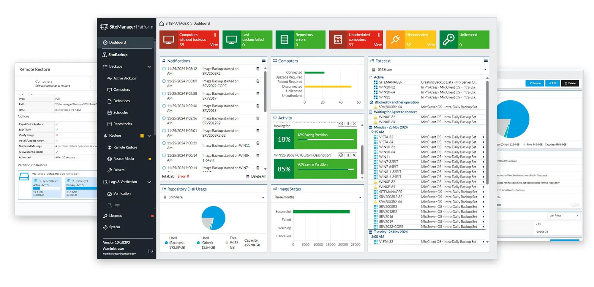 Bilder · Das Macrium SiteBackup 8.1.8602