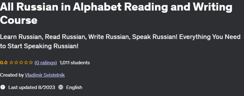 Pictures · Udemy — All Russian in Alphabet Reading and Writing Course 2023-8