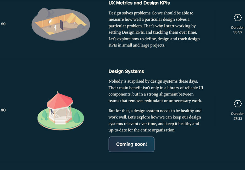 Course topics · Vitaly Friedman – Smart Interface Design Patterns 2024-6