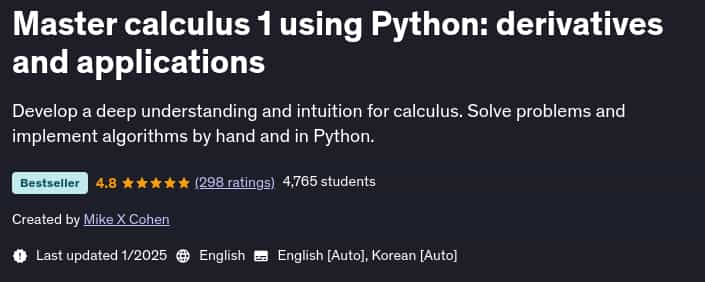 Pictures · Udemy — Master calculus 1 using Python: derivatives and applications 2025-1