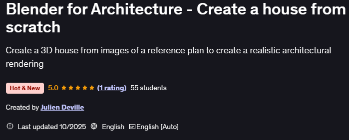 Pictures · Blender for Architecture – Create a house from scratch 2025-10