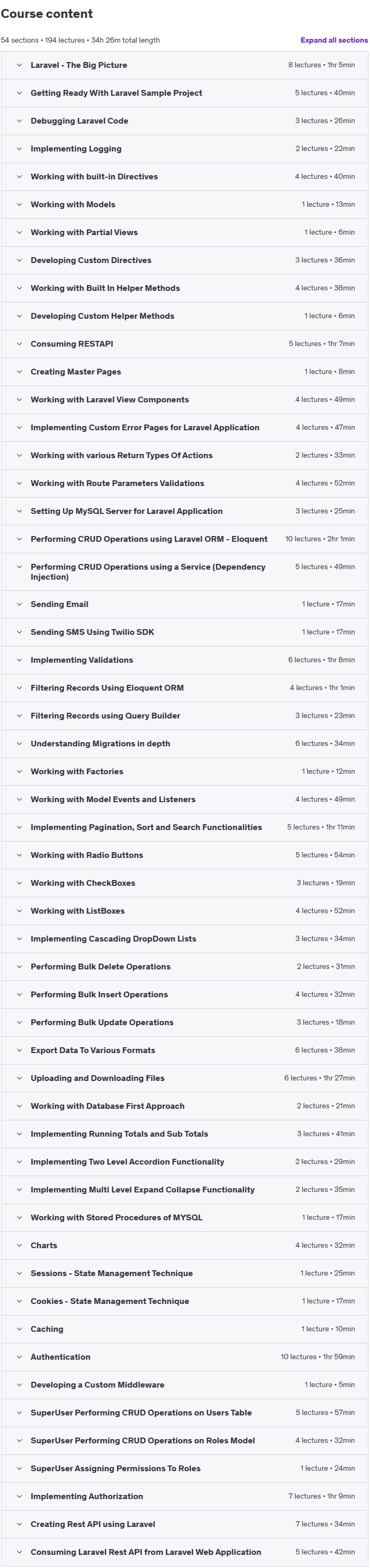 کورس کے موضوعات · ماسٹرنگ Laravel 11 - مکمل ریفرنڈم گائیڈ 2025-2