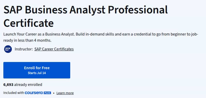 Pictures · Coursera — SAP Business Analyst Professional Certificate 2025-7