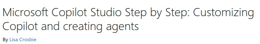 चित्र · Microsoft – Microsoft Copilot Studio कदम-दर-चरण: कॉपीरोट को अनुकूलित करें और एजेंट बनाएं 2025
