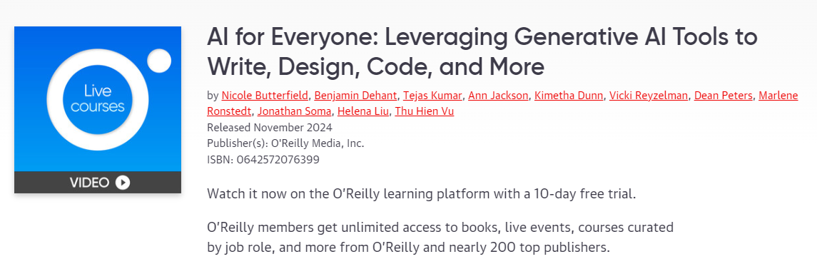 Pictures · Oreilly — AI for Everyone: Leveraging Generative AI Tools to Write, Design, Code, and More 2024-11