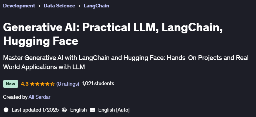 Pictures · Generative AI: Practical LLM, LangChain, Hugging Face 2024-11