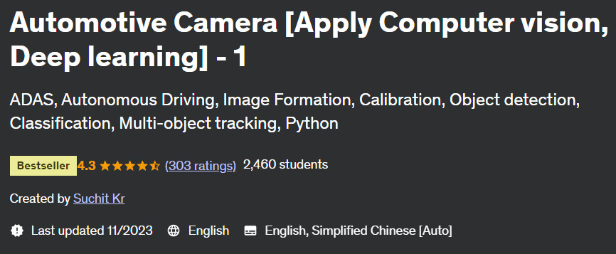Pictures · Automotive Camera [Apply Computer vision, Deep learning] – 1 2022-12
