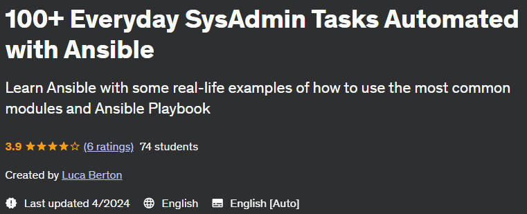 Pictures · Udemy — 100+ Everyday SysAdmin Tasks Automated with Ansible 2023-9