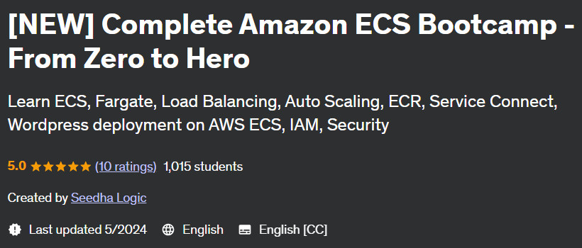 Pictures · Udemy — [NEW] Complete Amazon ECS Bootcamp – From Zero to Hero 2024-5