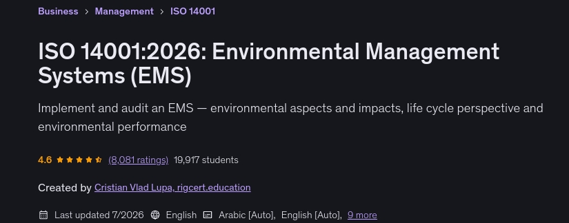 Pictures · ISO 14001:2026: Environmental Management Systems (EMS) 2026-7