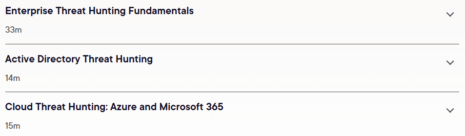 Course topics · Pluralsight — Threat Hunt with PowerShell 2025-6