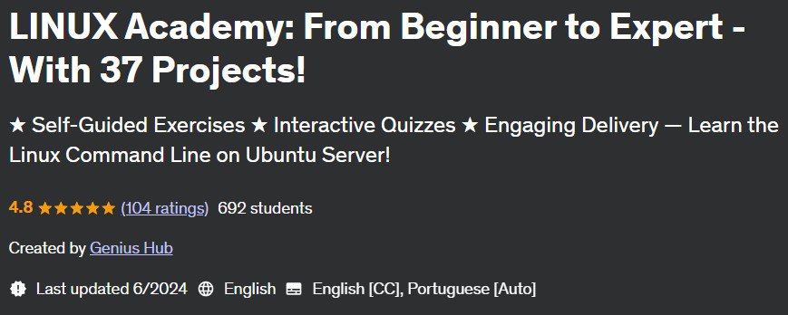 Pictures · LINUX Academy: From Beginner to Expert – With 37 Projects! 2023-7