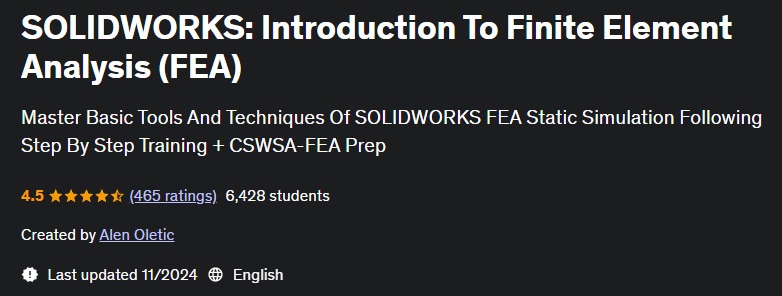 Pictures · SOLIDWORKS: Introduction To Finite Element Analysis (FEA) 2024-11