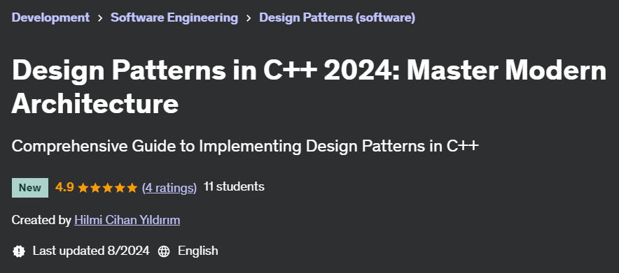 Pictures · Design Patterns in C++ 2024: Master Modern Architecture 2024-7