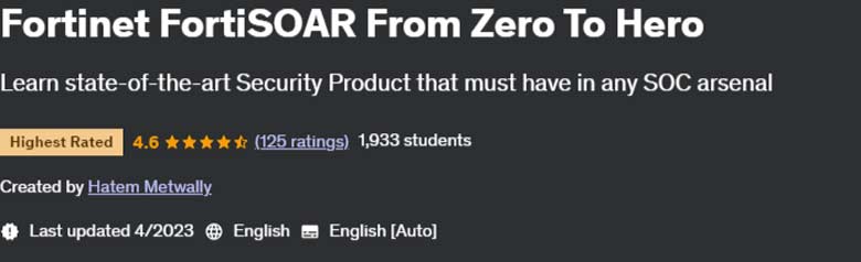 Pictures · Udemy — Fortinet FortiSOAR From Zero To Hero 2023-4