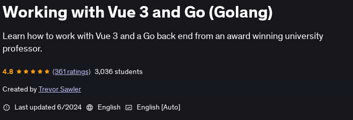 Pictures · Udemy — Working with Vue 3 and Go (Golang) 2024-6