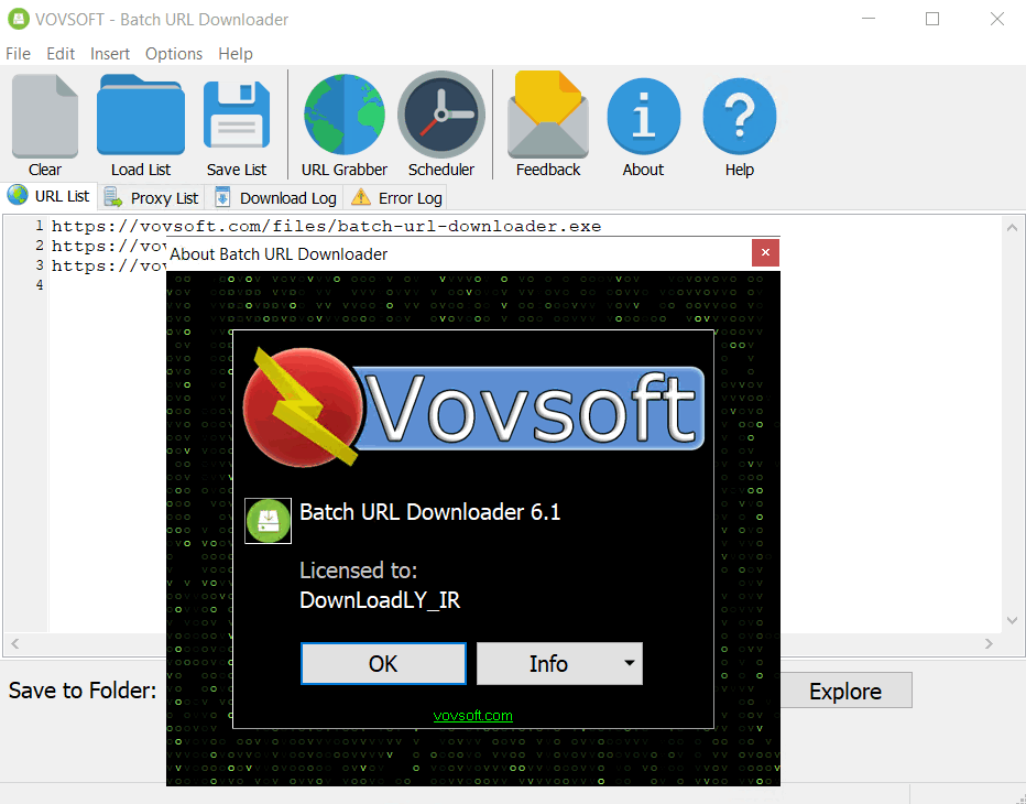 चित्र · VovSoft Batch URL डाउनलोड करें 6.2