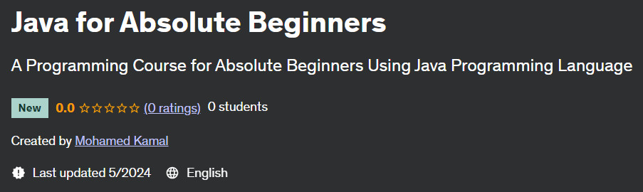 Pictures · Java for Absolute Beginners 2024-5