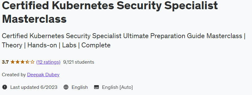 Pictures · Certified Kubernetes Security Specialist Masterclass 2023-6